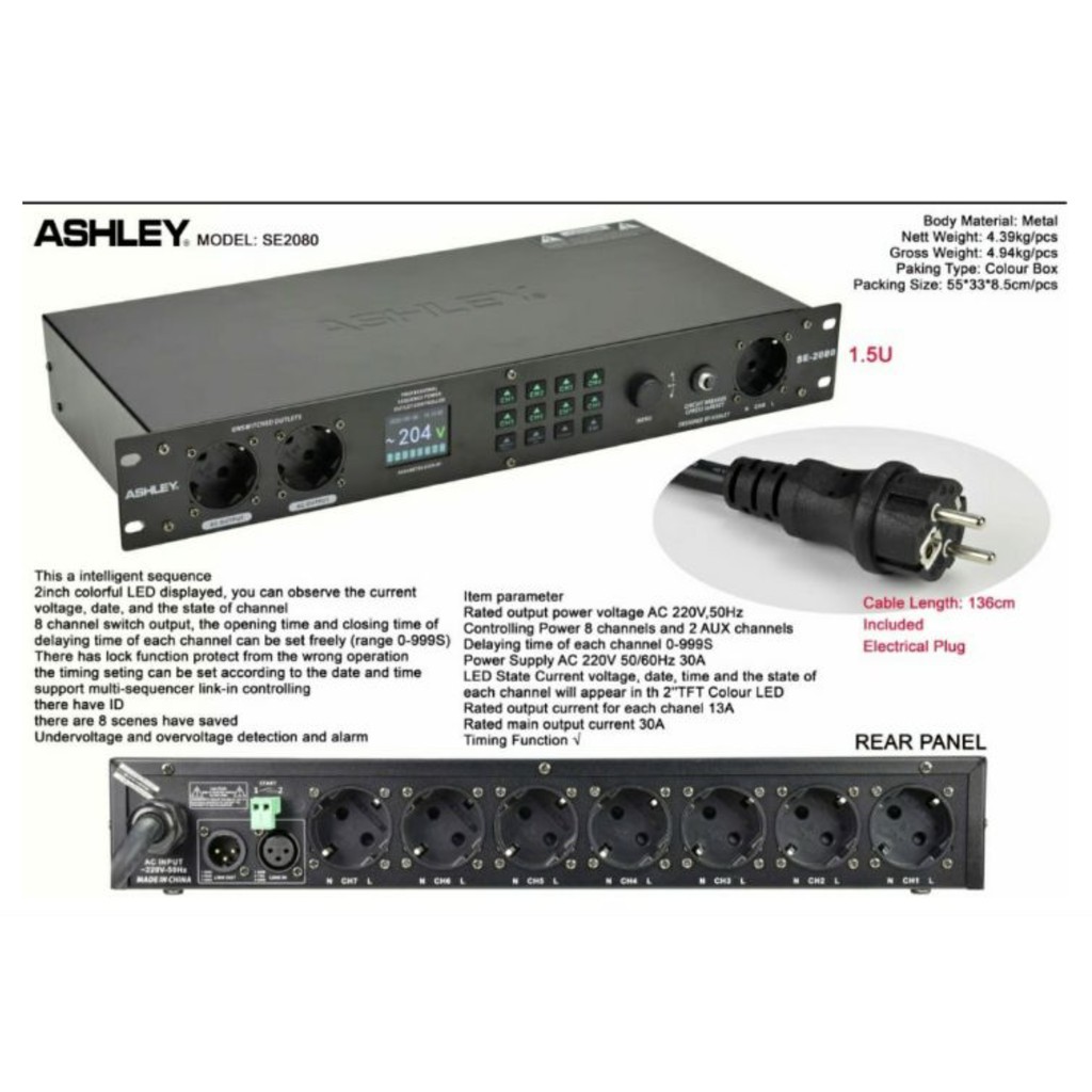 Power Ashley Sequencer SE2080 SE 2080 ORIGINAL