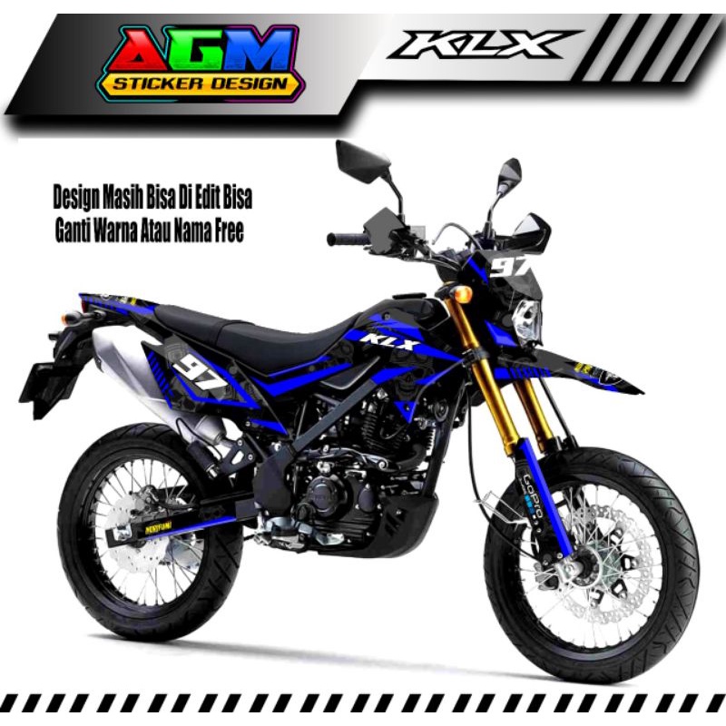 Decal Sticker Klx Bf / Dtracker Full Body Motif Tengkorak