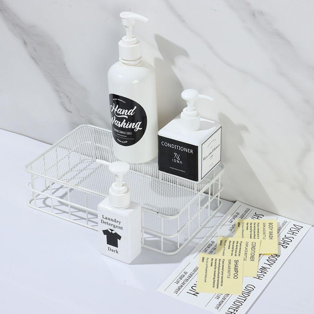 POPULAR Stiker Penanda Botol Isi Ulang Populer Nordic Style Shampoo Conditioner Dispenser Sabun Tag Klasifikasi