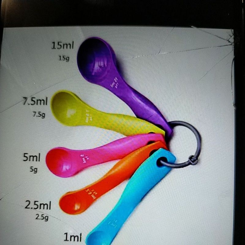 SENDOK TAKAR Set 5in1 Warna - Measuring Spoon Ukur Bumbu - KK