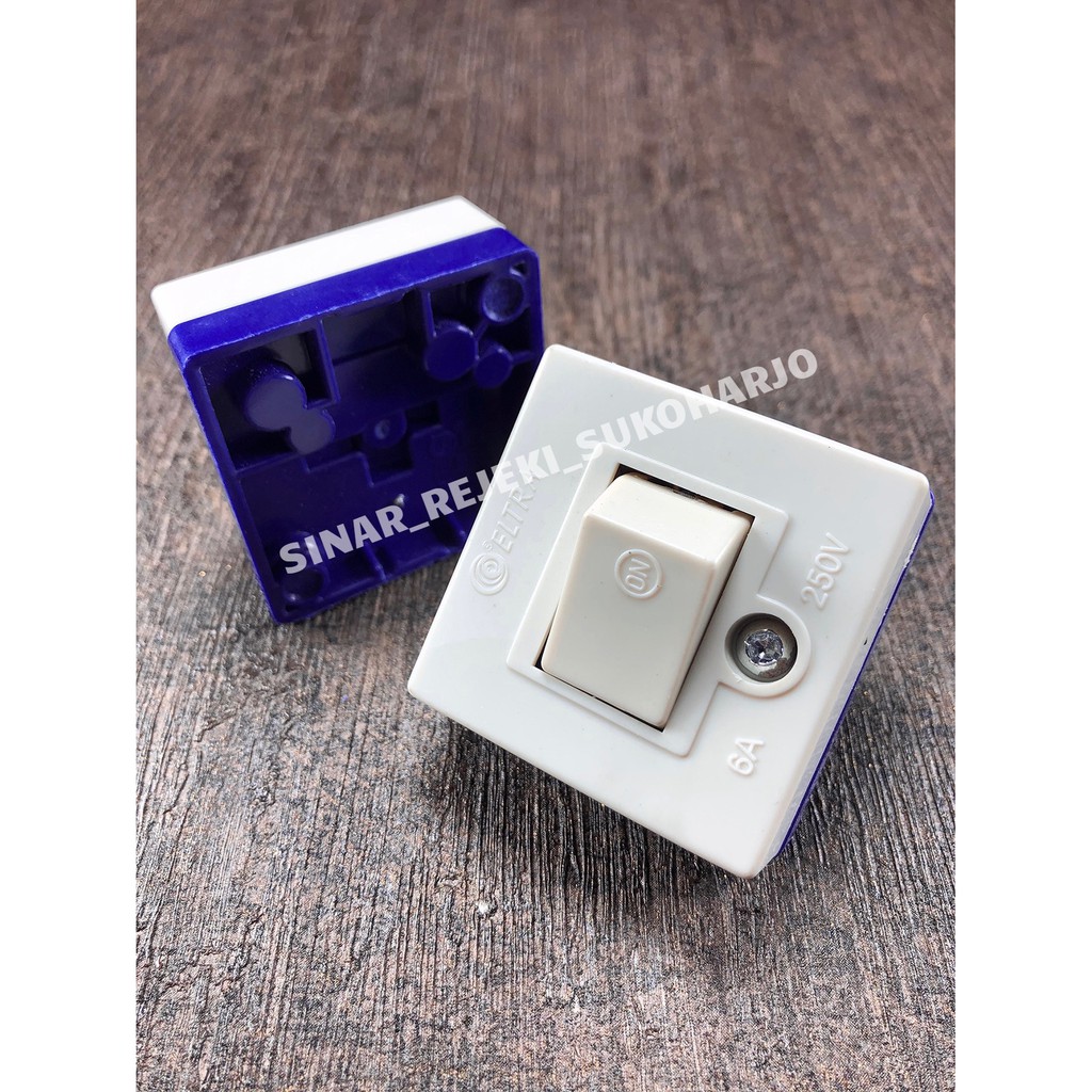 Saklar Tempel OB Engkel Single Piano ELTRA / Sakelar Lampu / Switch / Mini Saklar Tunggal