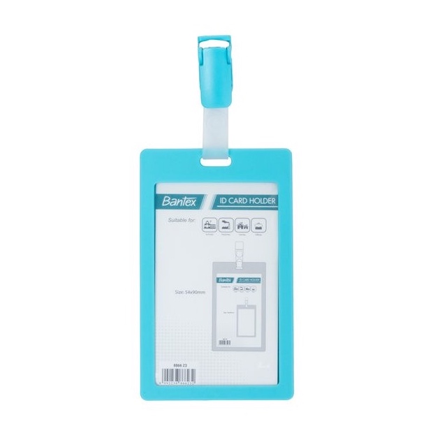 

ID CARD PORTRAIT + CLIP SKYBLUE BANTEX 8866 23 / NAME TAG