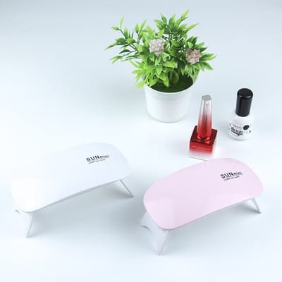 Lampu LED UV Mini 6W Portabel Nail Dryer Untuk Pengering Kutek Gel