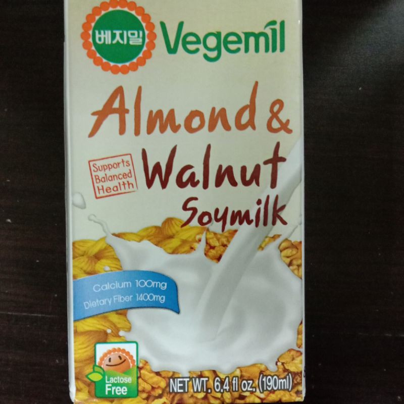 

Vegemil Almond & Walnut Soymilk 190ml*