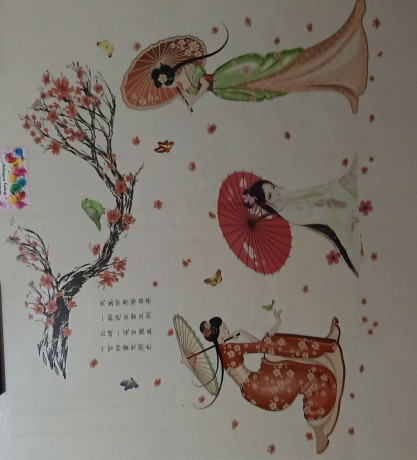 Sk9088 Much Hanging Cages Wallsticker Wall Sticker 60x90