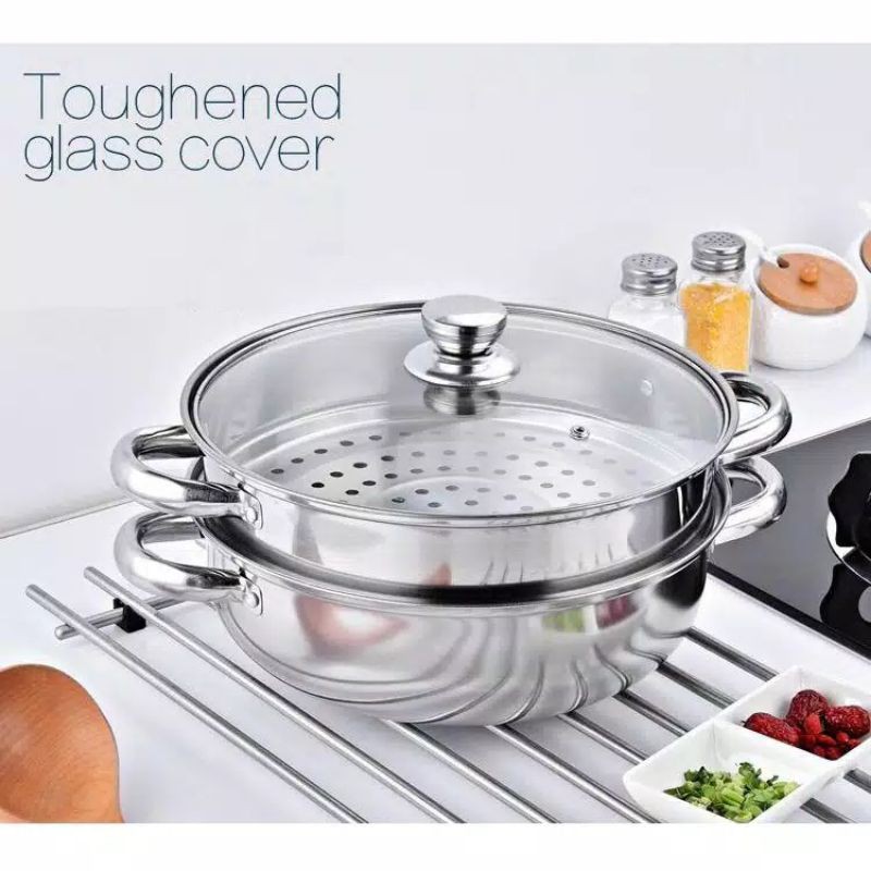 Distributor Panci Steamer Stainless Steel 2 Susun b5zbJJcjAK6eE