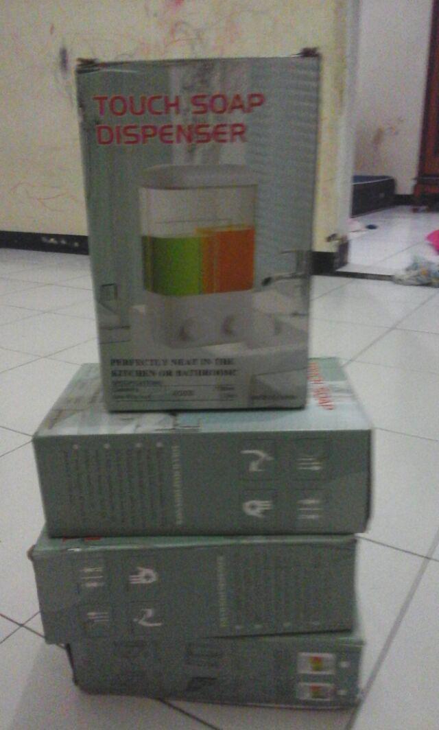 Dispenser Sabun 2 Tabung Manual Hand Wash Soap