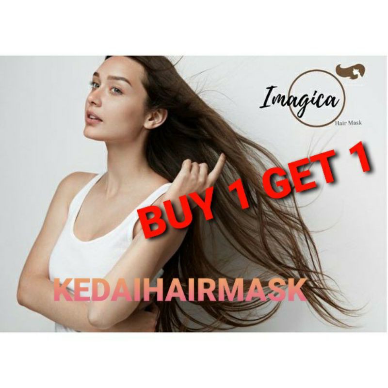 BUY 1 GET 1 IMAGICA HAIR MASK PERAWATAN SALON 200ML