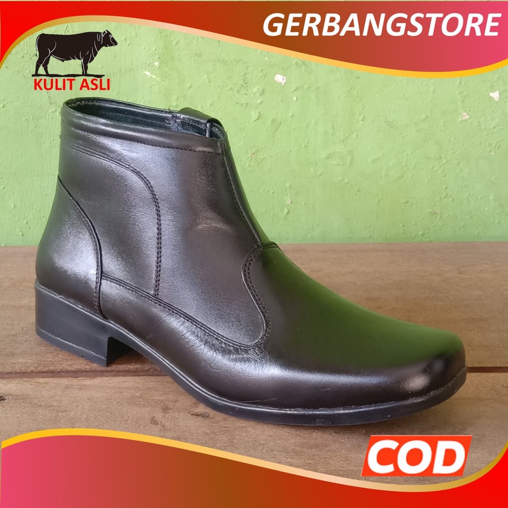 Sepatu PDH Wanita Kulit Asli Sapi /Sepatu Polwan