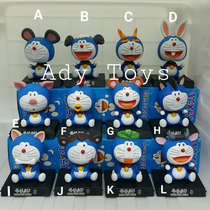 Promo DORAEMON SHIO Bobblehead Pajangan Goyang Dashboard Mobil Anime Figure Berkualitas