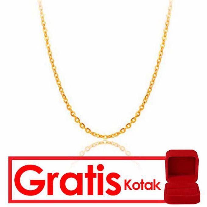 Perhiasan Kalung Emas Tiaria 24 Karat 99.9% Emas Asli 2.3 Gram F93 Berkualitas Harga Grosir