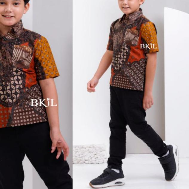 ➤ Kemeja batik anak-Batik anak-Baju batik anak laki-laki umur 2-12th hem anak BUTIKDIAN ✹