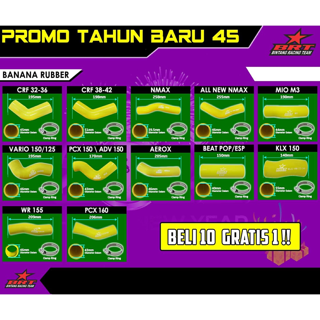 KARET BANANA RUBBER VELOCITY BRT