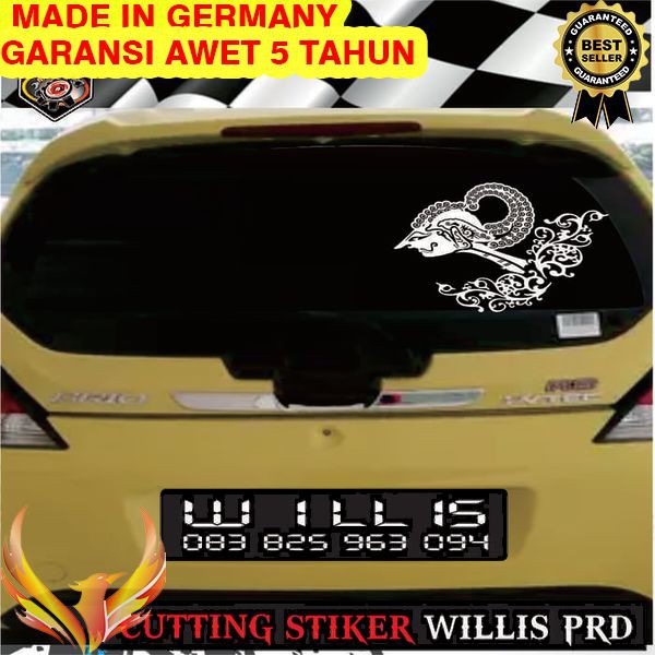 TERMURAH STIKER STICKER Wayang wisanggeni KACA BODY MOBIL CUTTING STICKER Phoenix Star
