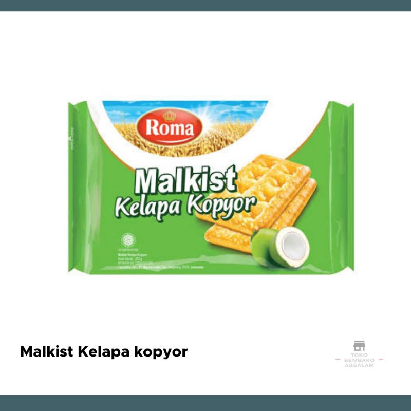 

Malkist kelapa kopyor 200 gr / biskuit kelapa kopyor