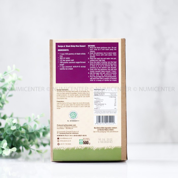 

KETAN-BERAS- BLACK GLUTINOUS RICE 500G BERAS KETAN HITAM BLACK STICKY RICE JAVARA -BERAS-KETAN.