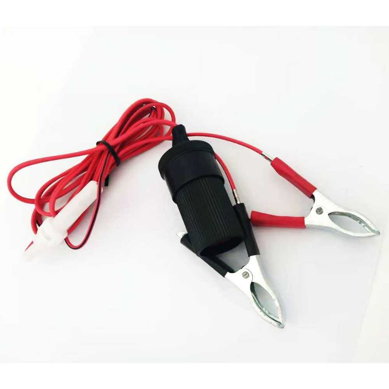 Clip on dari aki ke socket 12v mobil