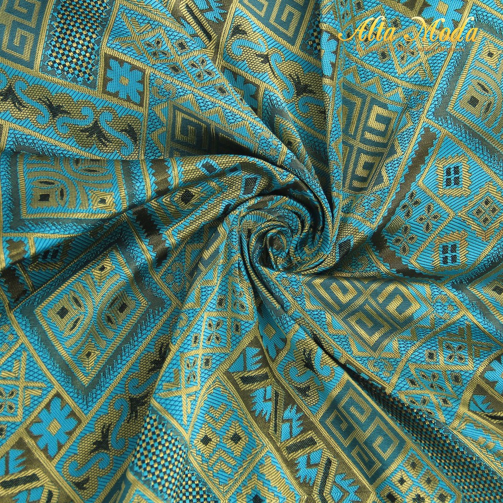 

Alta Moda Songket Motif Vintage Klasik Light Blue Tosca (1M)