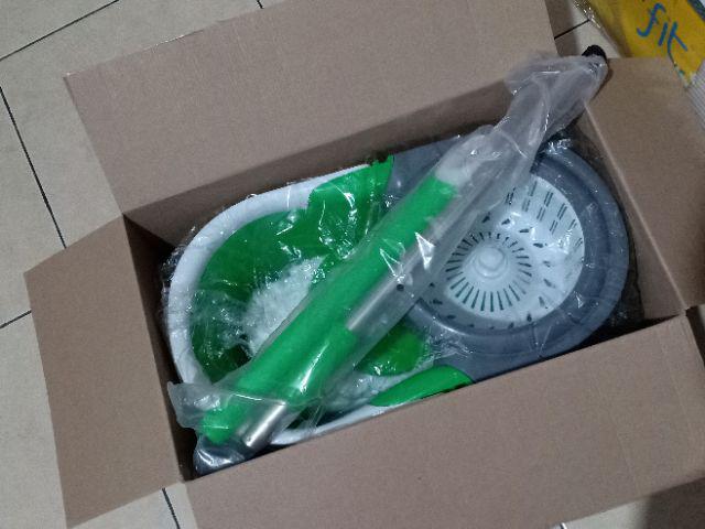 Q2 Magic Mop Roda Spin Mop Wonder Mop Q2 623 - Alat Pel Putar Beroda Q2623  .