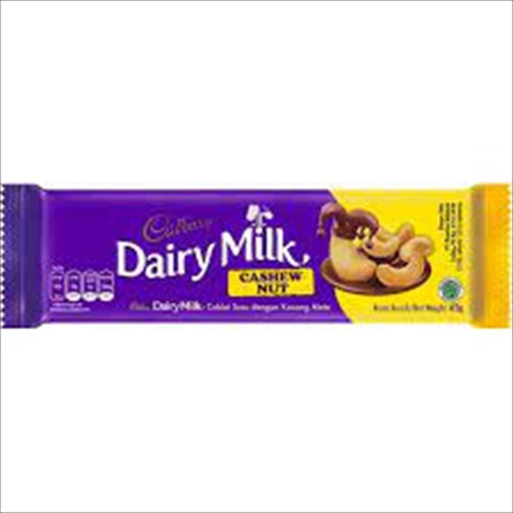 

Cadbury Dairy Milk Cashew Nut 62 Gram Coklat Dengan Kacang Mete