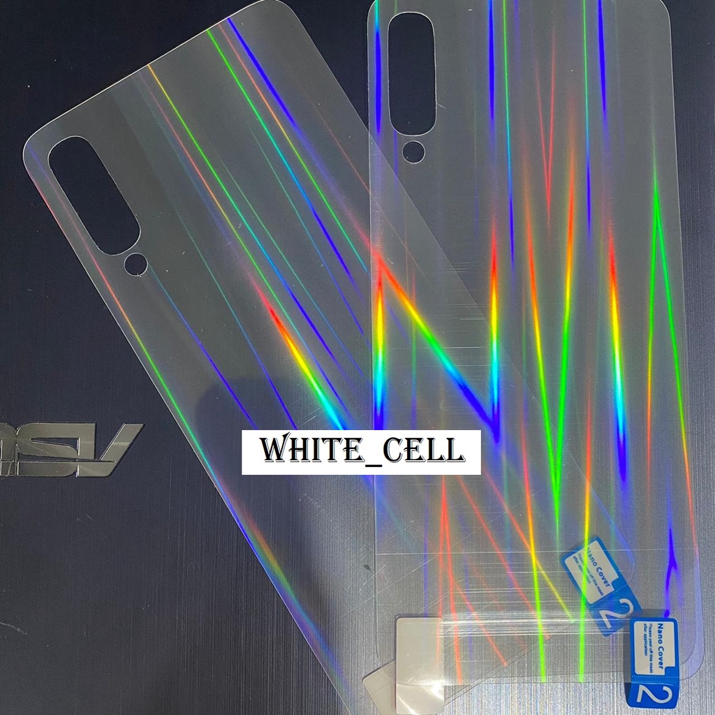 SAMSUNG A50 A50S BACK SKIN AURORA CLEAR GARSKIN ANTI GORES BELAKANG TRANSPARAN D2