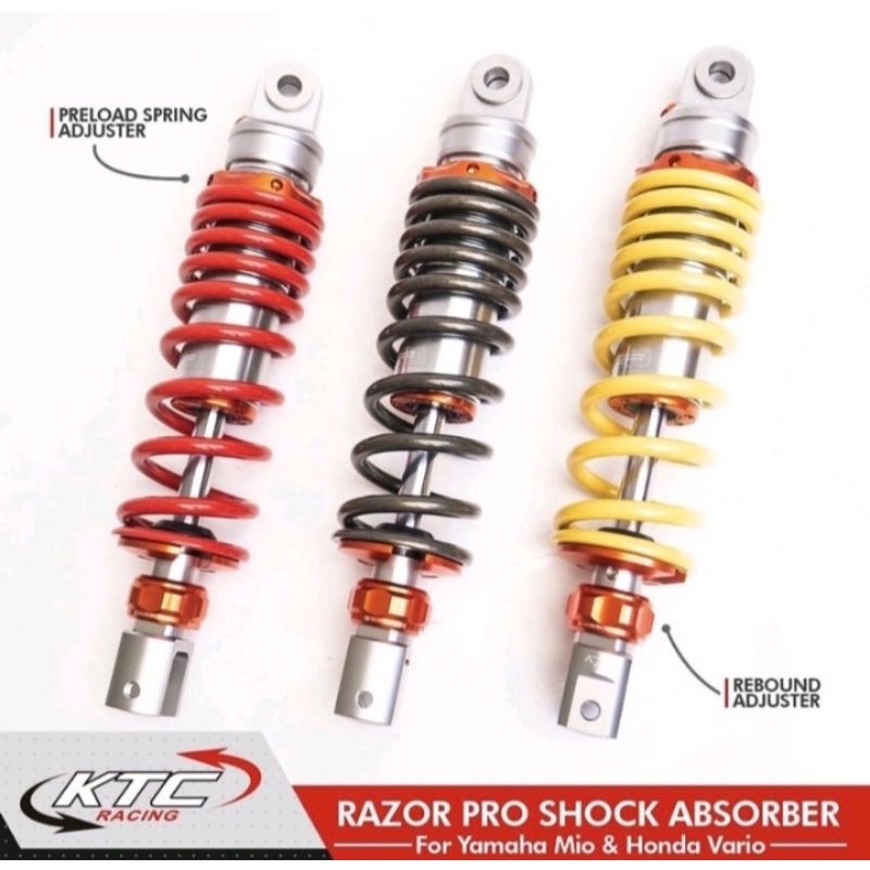 Shock KTC Matic Non Tabung Rebound Klik Vario 125 Vario 150 Beat Fi Scoopy Fi Beat street (PNP)