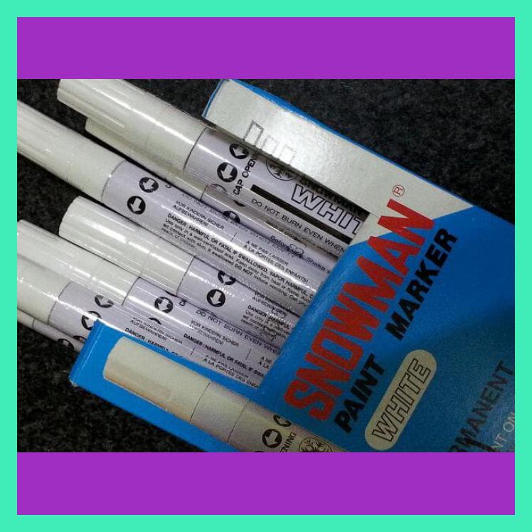 

SNOWMAN SPIDOL PERMANENT MARKER WHITE / SPIDOL PUTIH