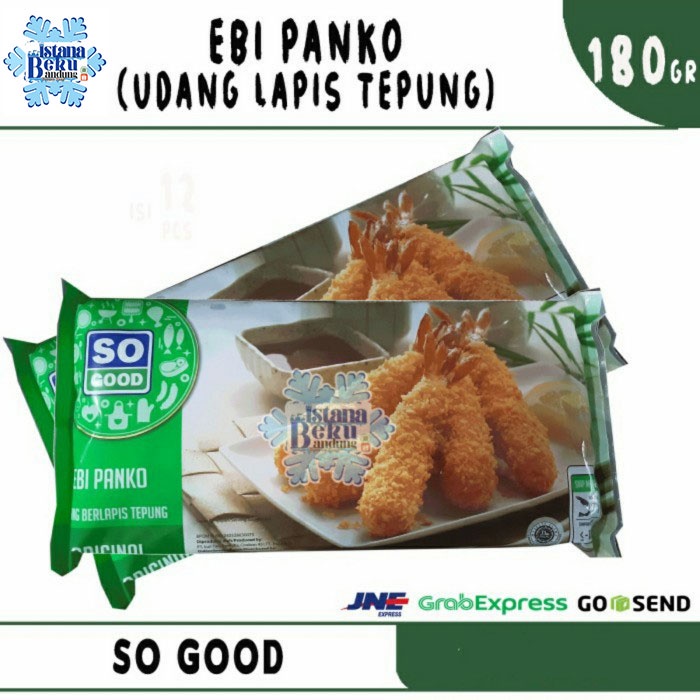 

So Good Ebi Panko 180 gr / Udang Lapis Tepung