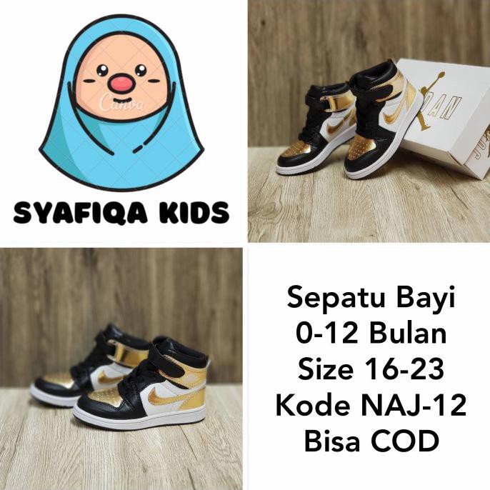 SEPATU BAYI LAKI-LAKI 0-12 BULAN NIKE AIR JORDAN SIZE 19-23 NAJ-12 2307