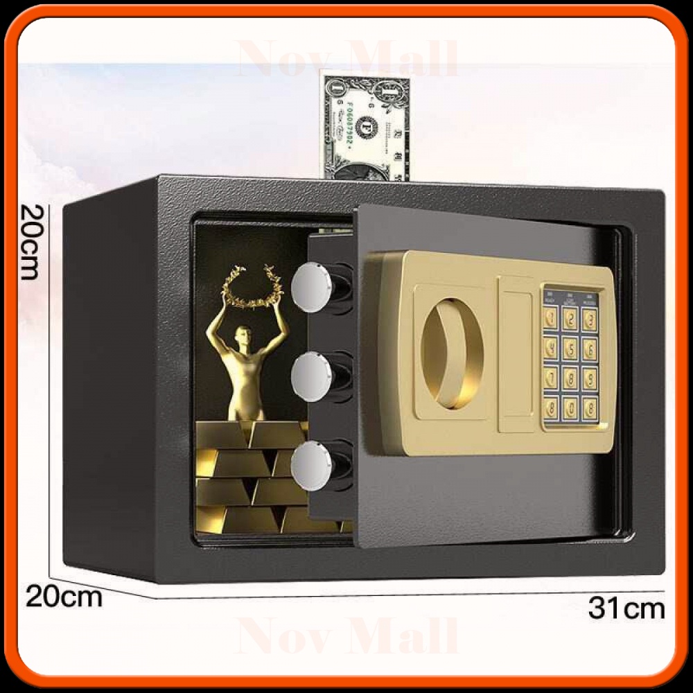 TaffGUARD Kotak Brankas Hotel Safety Box Password 31x20x20cm SF995