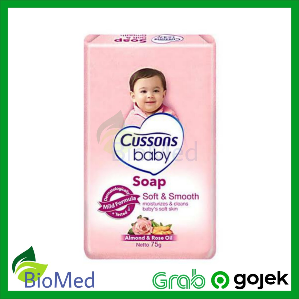 Sabun Batang CUSSONS BABY Soft &amp; Smooth - Cusson Soap Almond Rose Oil