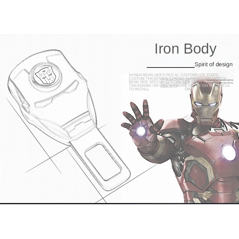 Buckle Extension Sabuk Pengaman Dapat Diatur Untuk JEEP Iron Man