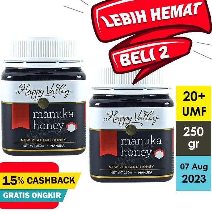 

Madu HAPPY VALLEY Manuka Honey UMF 20+ 250gr