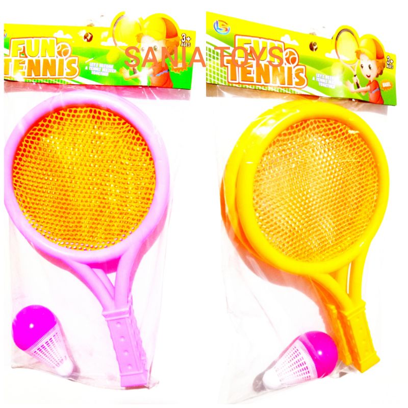 Mainan Raket Tenis & Bulutangkis Free Bola Bulutangkis & Tenis