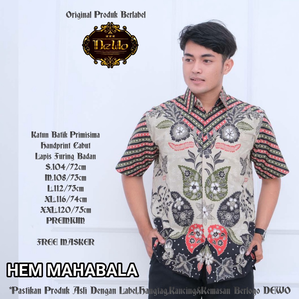 MAHABALA DEWO BATIKSOLOAMANAH KEMEJA BAJU BATIK PRIA SOLO LENGAN PENDEK PANJANG LAPIS FURING ATASAN BATIK PREMIUM MODERN KATUN HALUS WIKRAMA NEENA  PRIYATAMA WIRASTIKA MAHESWARA GANDEWA MANDURA NAGASIWA IBAKARA URAGA NUMATYA BRATAJAYA HARJUNOSOSRO NARAYA