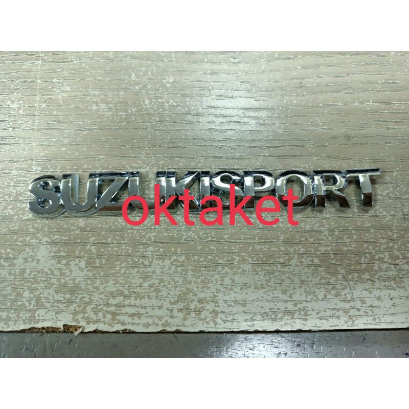 emblem tulisan Suzuki Sport mobil universal