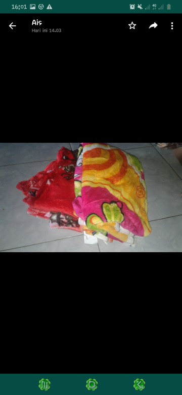 Sekilo Muat 3pcs Selimut Karakter 150x200 Motif Baru