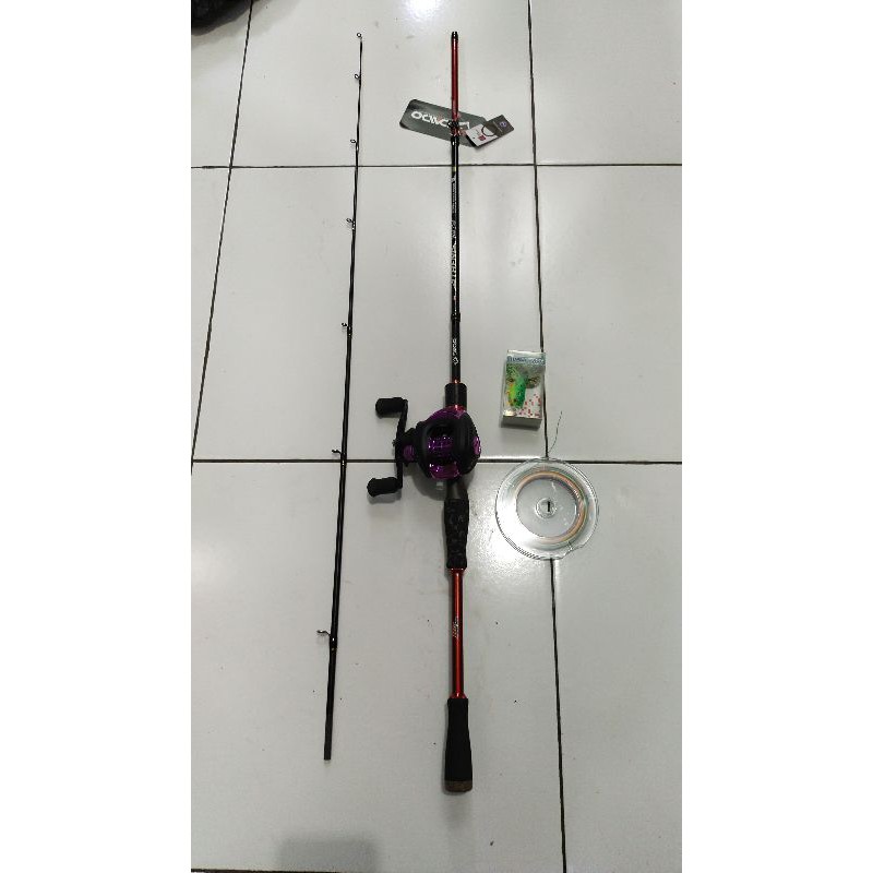 set pancing baitcasting 602 plus plus