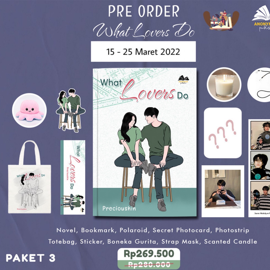 Preorder Novel What Lovers Do karya Pricioushin-PAKET 3