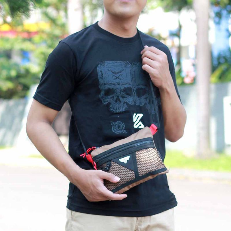 BOS - New Arrival Slingbag Sacoche Unisex Selempang Outdoor Tali Sumbu Cordura Minimalis Premium