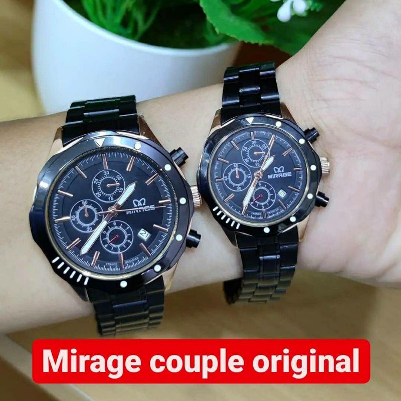 jam tangan mirage couple sepasang original