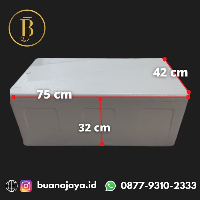 

Kotak Box 75X42X32 Cm Styrofoam Sterofoam Gabus Penyimpanan Medan Asli