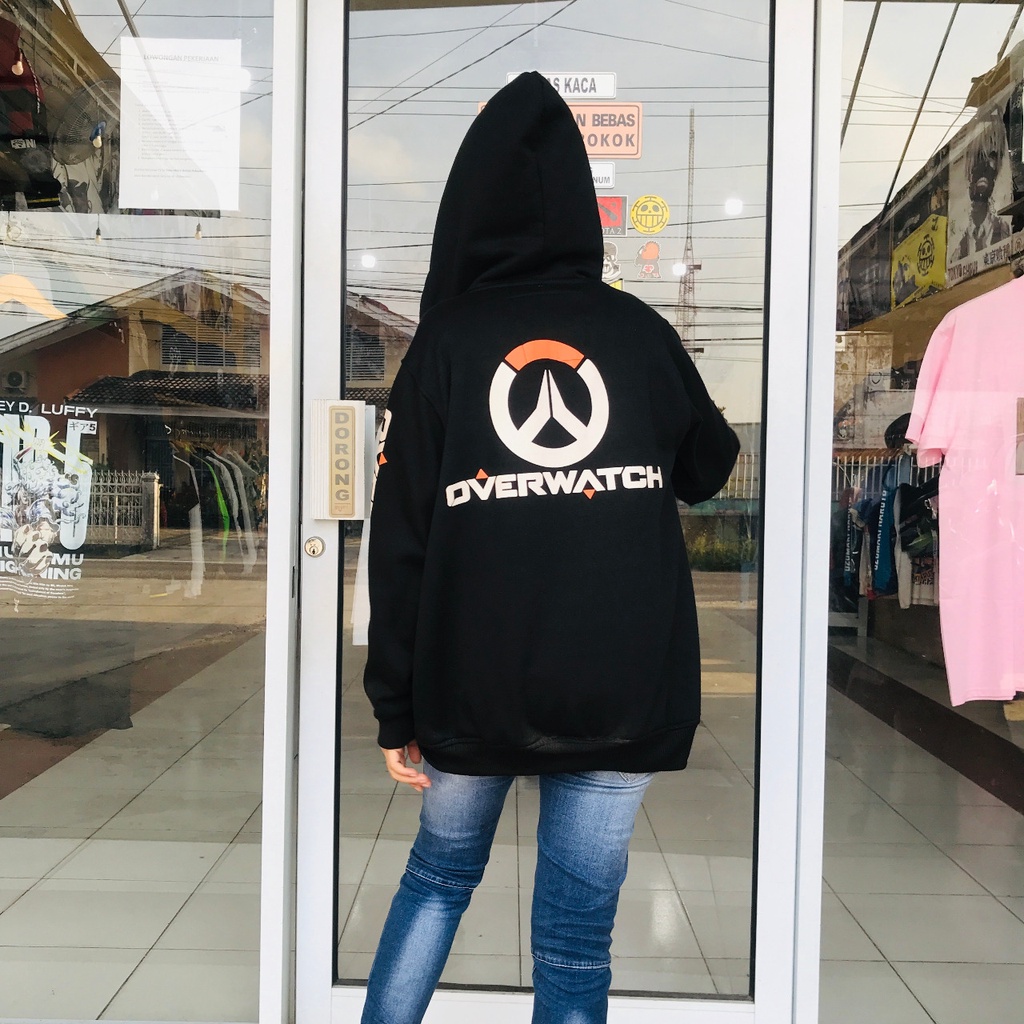 Kudou x Metro - Jaket Gamer Overwatch Black Unisex