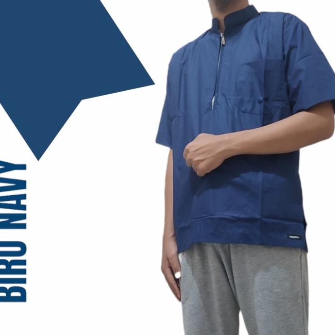 Baju Koko Polos Lengan Pendek Mabsooth