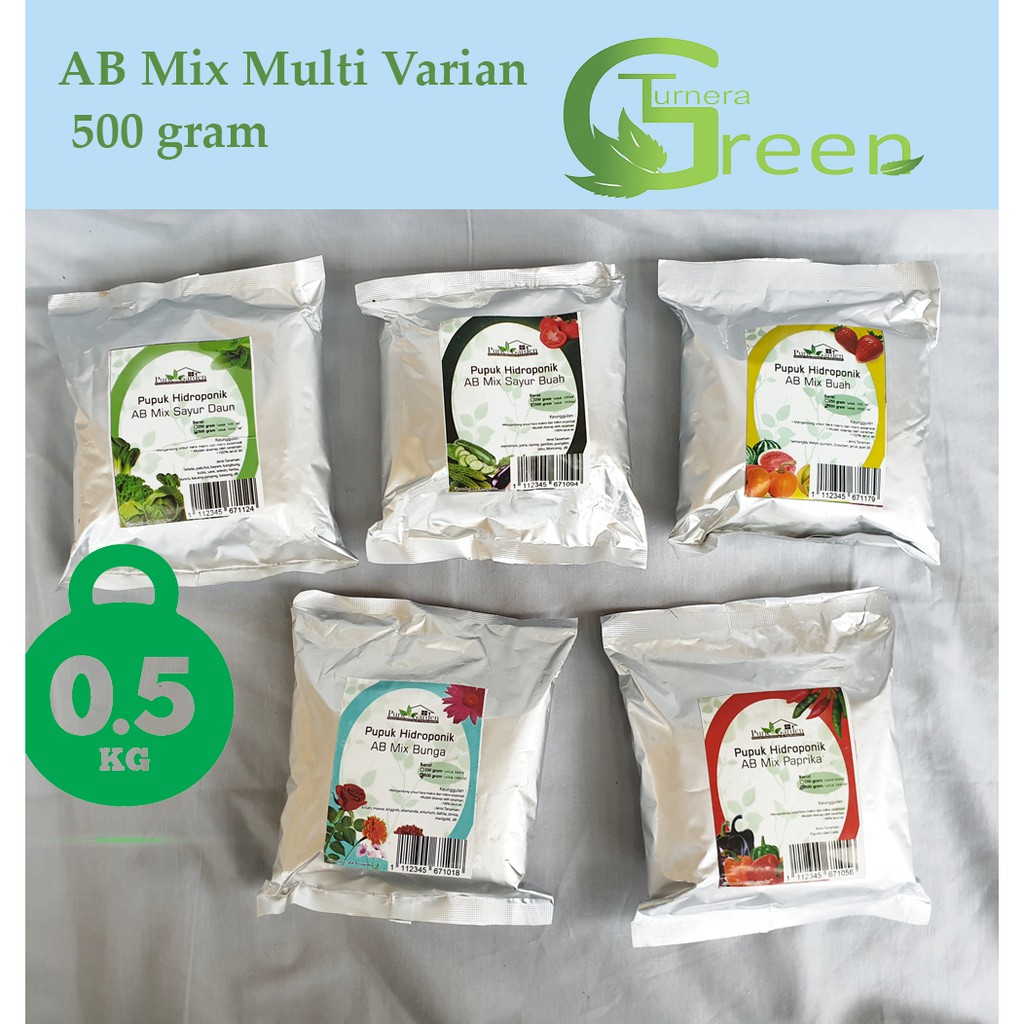 Pupuk AB Mix Sayur dan AB Mix Sayur Buah 500 gram (untuk 200 liter air)