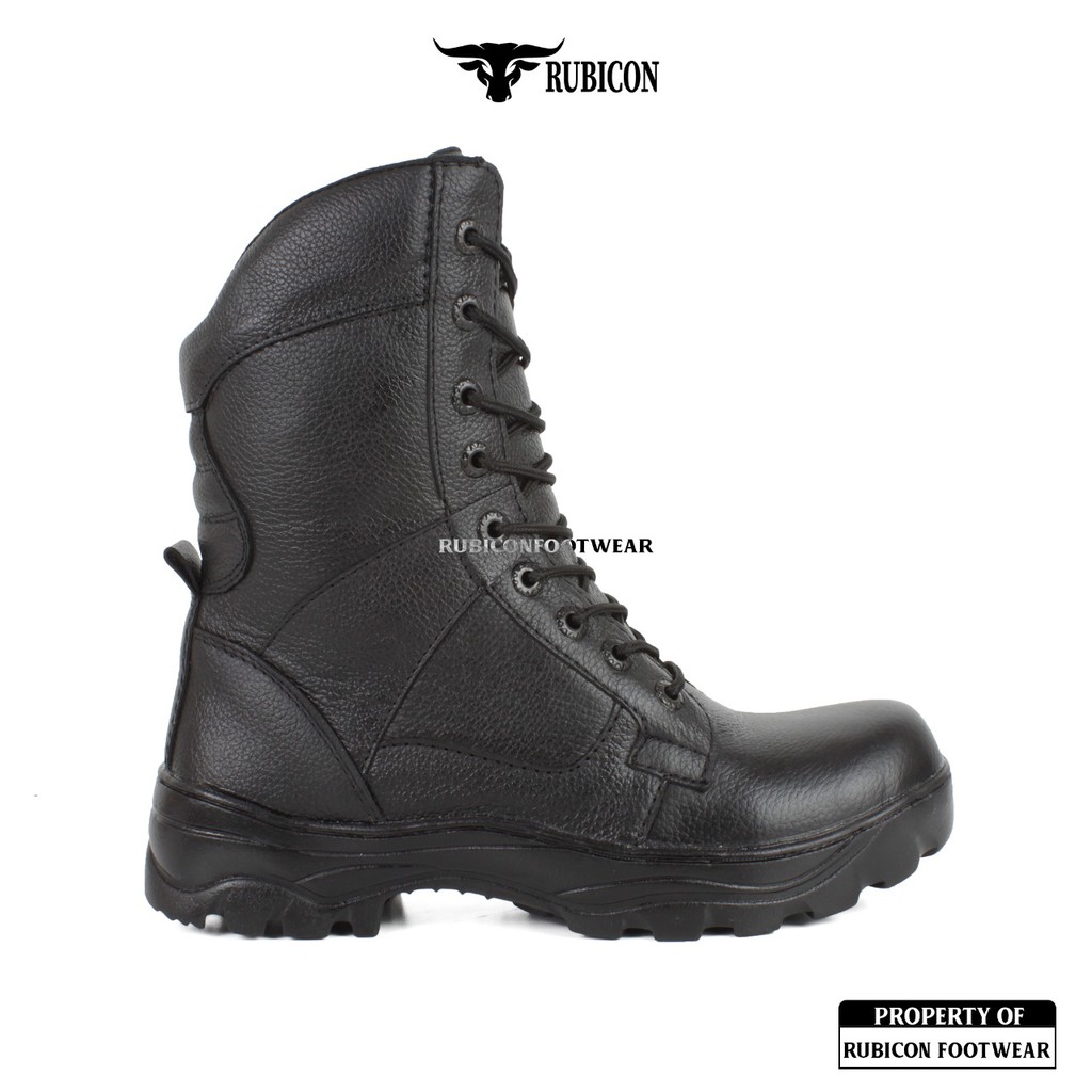 RUB TRACK SEPATU PDL KULIT ASLI SEPATU BOOTS KULIT PRIA SEPATU PDL SAFETY KULIT ASLI ZIPER TACTICAL SEPATU KULIT PANTHER