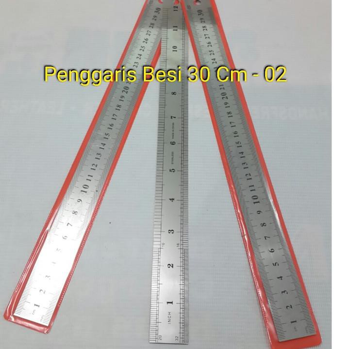 PENGGARIS BESI 30 cm - Ruler Stainless - belebas