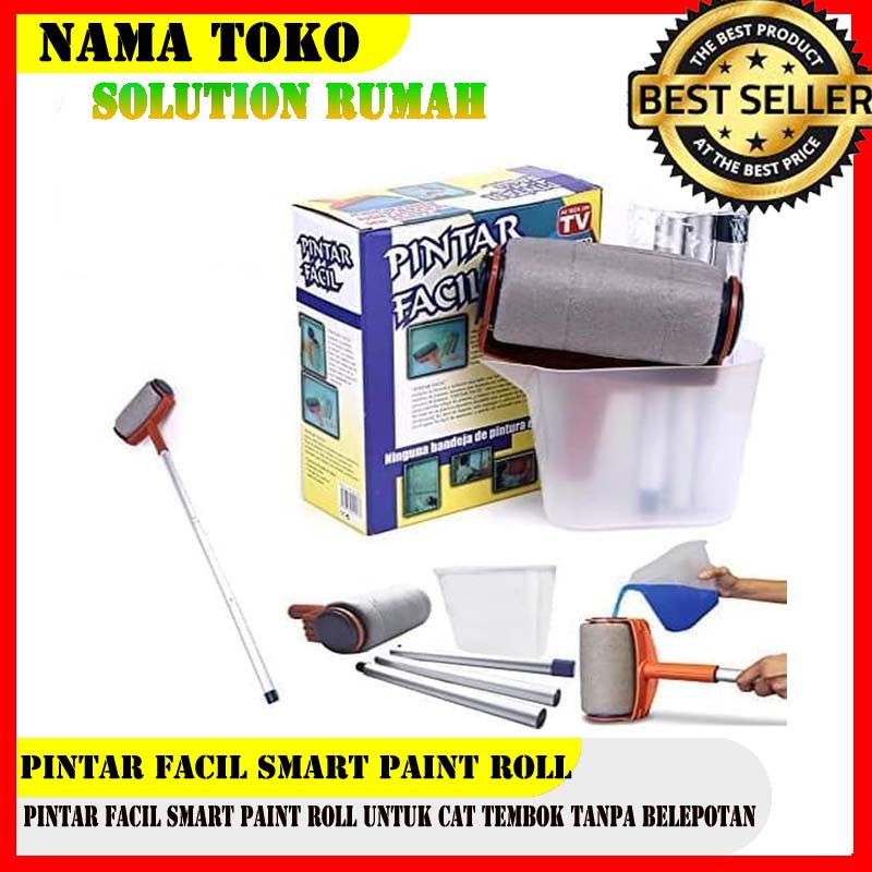 Pintar Facil Smart Paint Roll /Alat Kuas Rol Untuk Cat Tembok Dinding/ Alat Cat Tembok Dinding Murah