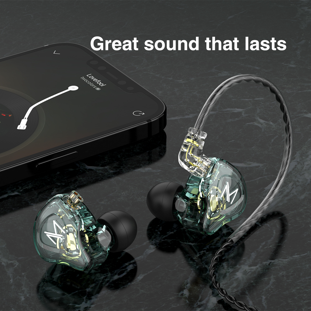 Trn Mt1 Earbuds In Ear Earphone Hifi Bass Headphone Dinamis 1ddd Bahan Metal Untuk Ta1 Ba15 St1