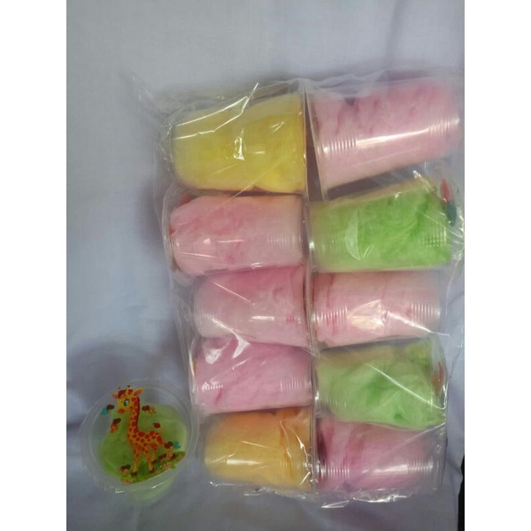 Jajanan Legendaris permen kapas/rambut nenek/arum manis/harum manis cup isi 10